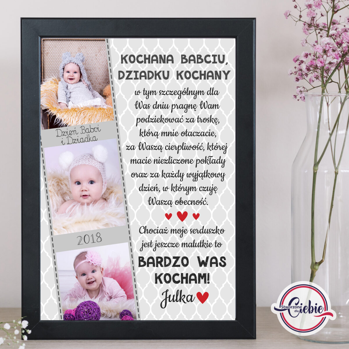 3 zdjęcia + szare tło